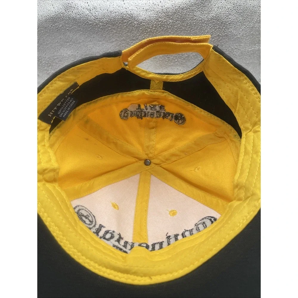 Continental Tire Baseball Cap Embroidered Yellow Black Adjustable Racing Cars
